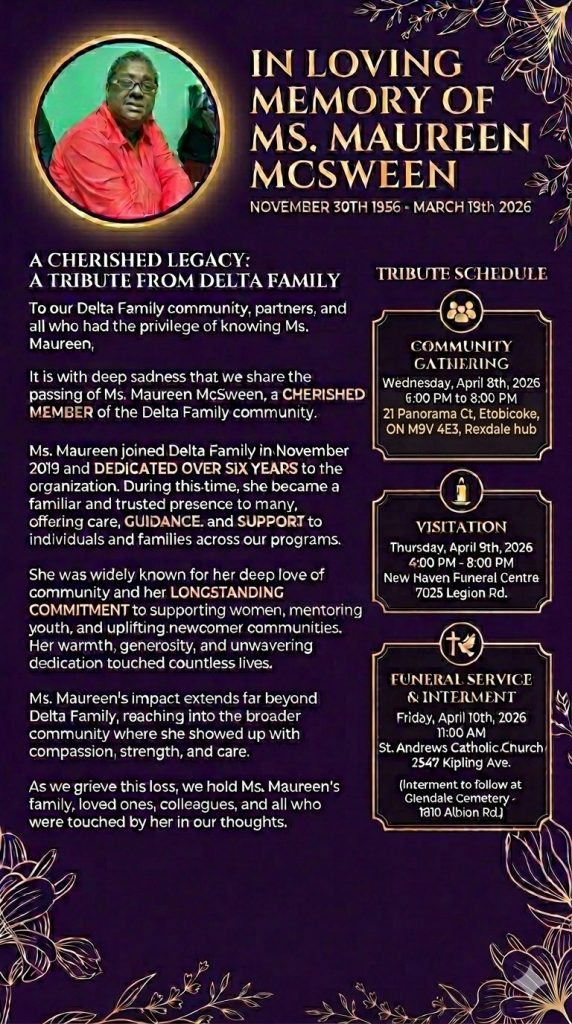 In Loving Memory of Ms. Maureen McSween