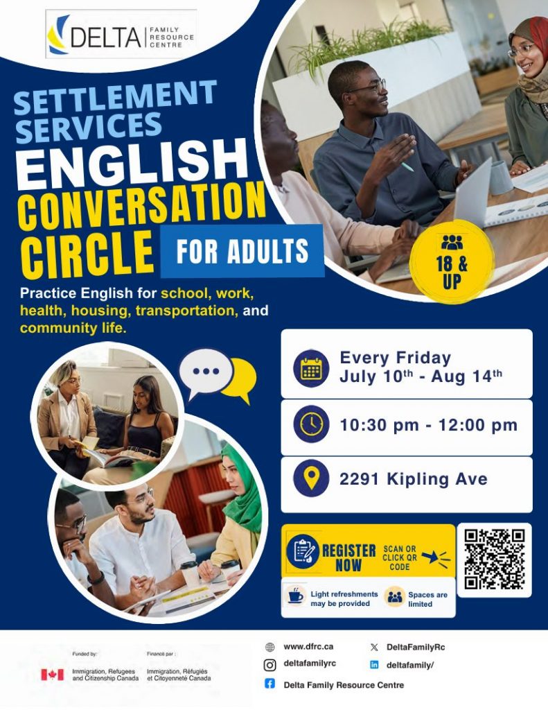 SETTLEMENT SERVICES ENGLISH CONVERSATION CIRCLE FOR ADULTS